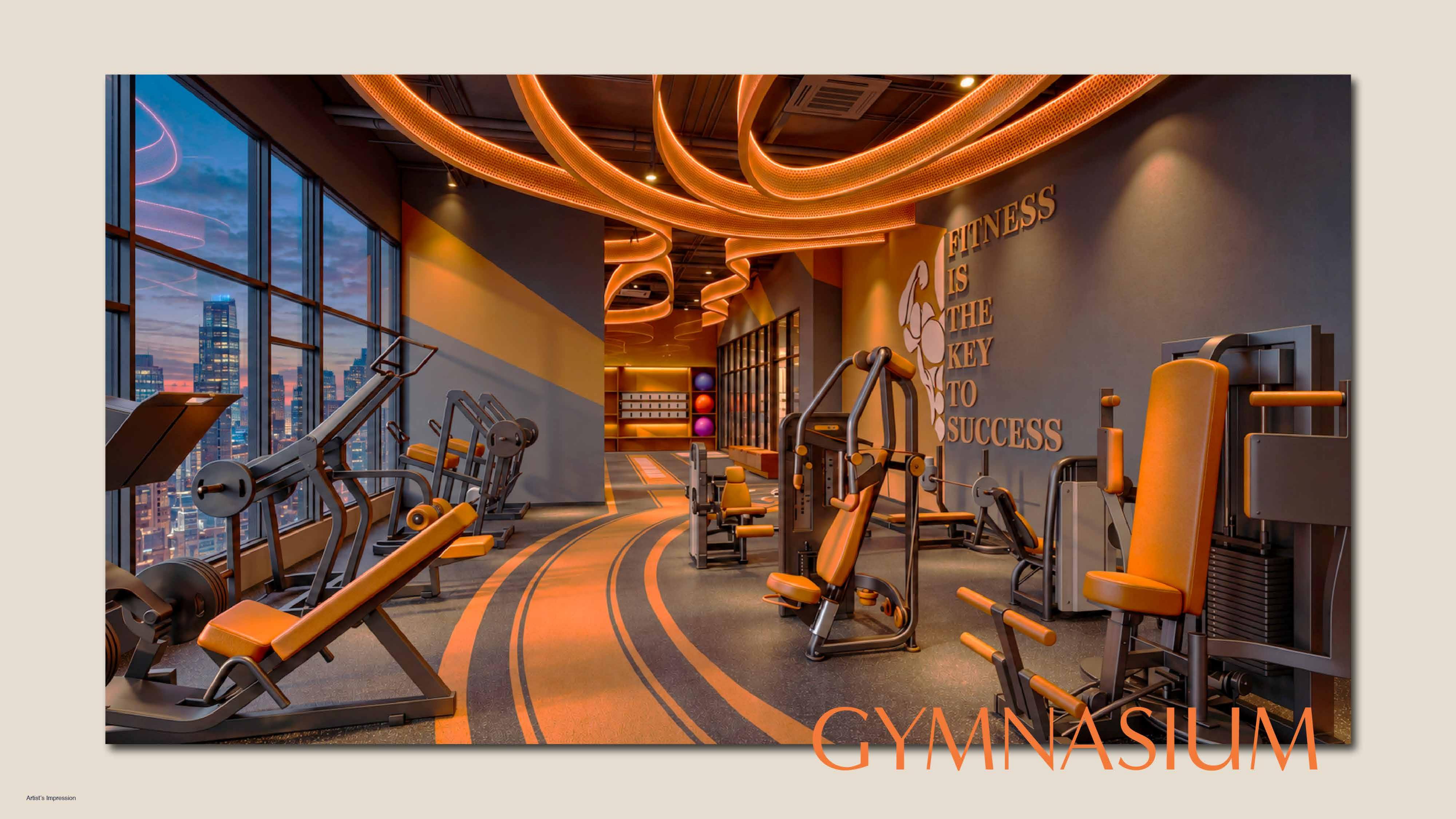 Sky gymnasium with city views, MABA Suitez